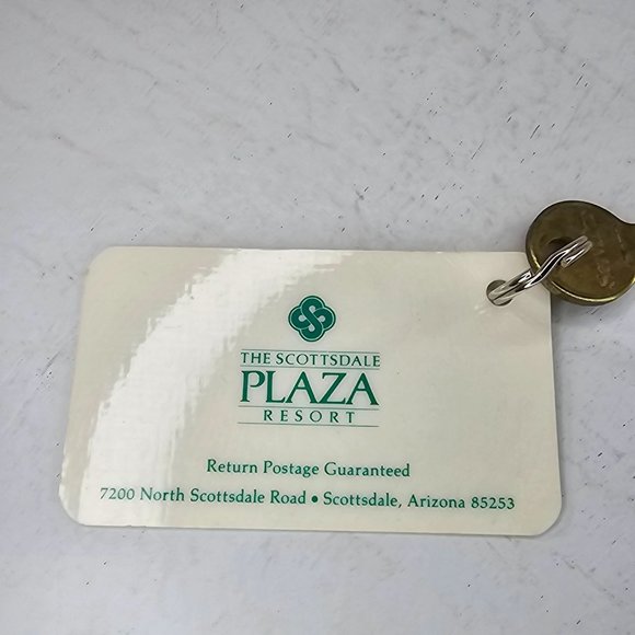 Vintage Scottsdale Plaza Resort Hotel Servibar Key Fob - Picture 2 of 6
